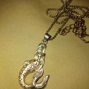 Mermaid charm necklace